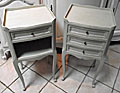 vintage french pair of bedside tables
